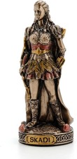 Skadi Painted Polystone Finish Miniature Figurine Home Decorative Collectible picture