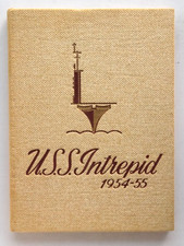 USS INTREPID CVA-11  1954-1955 RECOMMISSIONING-MEDITERRANEAN CRUISE BOOK picture