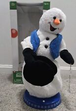 Gemmy Snowflake Spinning Snowman Animated Sings Dances Snow Miser Vtg-FREE SHIP picture