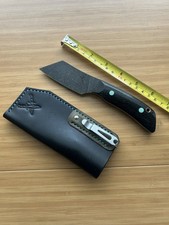 Steve Callari Customs x BladeBinge “Dark Mode” Huck Black Burlap Micarta CruWear picture