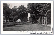 K32/ Hobart New York Postcard Delaware Co c1910 East Main Street 101 picture