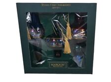 Waterford Marquis Crystal Set 3 Royal Gem Christmas Ornaments 2003 picture