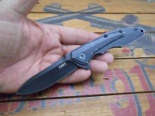 CRKT Caligo 6215 Flipper Pocket Knife Liner Lock Plain Edge Blade picture