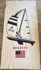 Vintage 1993 Polo Ralph Lauren Yacht Club World Class Yachting Towel 67” X 34.5” picture