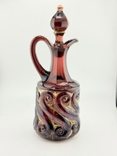 Antique National Glass Co Amethyst Decanter c.1903 S Repeat picture