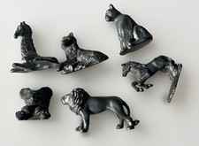 VTG 6-year set of Girl Scout pewter incentive animal 3D figurines from 1995-2000 picture