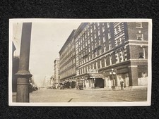 Decatur Illinois IL Hotel Orlando Main Street Macon Co. Antique Snapshot Photo picture