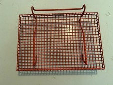 Vintage Serv A Car Carhop Food Tray Coated Metal Orange Parsons Kansas USA picture