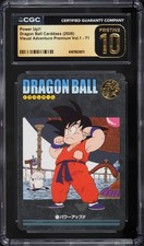 Dragon Ball Japanese Bandai Carddass Son Goku Power Up #71 CGC Pristine 10 picture