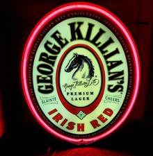 Vintage Killians Irish Red Neon Premium Lager Slainte Cheers Beer Sign Light picture
