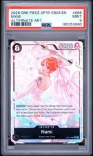 2026 ONE PIECE OP15-EB04-ADVENTURE ON KAMI'S ISLAND ALTERNATE ART NAMI PSA 9 picture