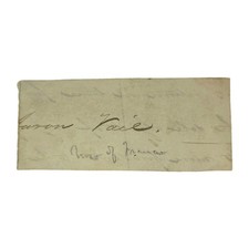 Aaron Vail Autograph – U.S. Minister to Spain, 1830s Diplomat Signature picture