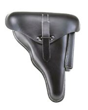 GERMAN BLACK LEATHER WALTHER P38  HOLSTER WW2 DATED 1942 picture