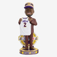 Bronny James Los Angeles Lakers 2024 Draft Pick Bobblehead NBA Basketball picture