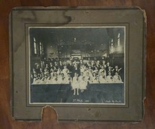Antique 1916 Church Group Photo – Large Mounted Church Class/Pageant - St. Paul picture
