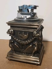Vtg MID-CENTURY Penguin Brand JAPAN Federal Eagle Pillar BUTANE TABLE LIGHTER picture