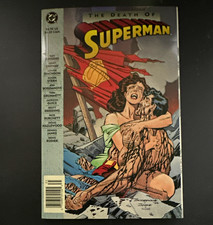 DC The Death of Superman Paperback Graphic Novel first edition by Dan Jurgens picture