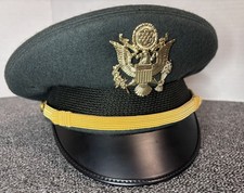 Vintage Kingform Cap De Luxe US Army Green Officer Service Hat Size 7 1/8 Cover picture