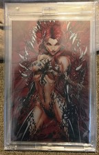 I MAKE BOYS CRY 1  SIGNED REMARKED VIRGIN METAL MARY JANE VENOM CARNAGE TYNDALL picture
