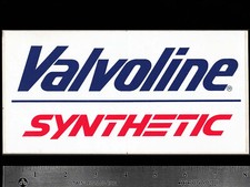 VALVOLINE Synthetic Oil - Original Vintage 1980's 90’s Racing Decal/Sticker picture