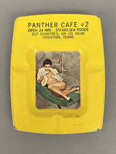Vintage 60s Mid-Century Risque Glamour Girl PIN UP ASHTRAY Panther Cafe Houston picture