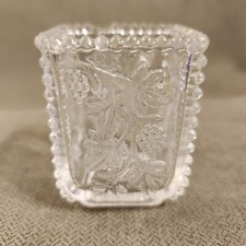 US Glass Vintage Beaded Grape Toothpick Holder 2-3/8