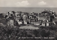 San Lucido Cosenza Italy Panorama Castle RPPC Postcard 1950s Calabria picture