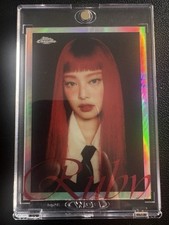 2026 Topps Chrome x Jennie * Ruby Red Close Up SP * #2 Refractor K-Pop RSP2 Rare picture