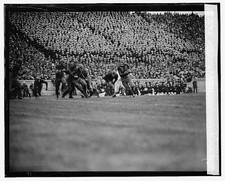 Photo:Navy Princeton Football 1925 College Players Game Action Crowd picture