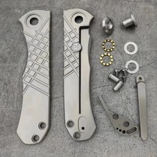 EDC Industrial Design CR Chieftain Titanium Scales Titanium Shank, Ribbed New picture