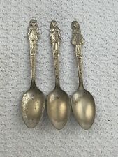 3 Vintage Dionne Quintuplets Spoons Marie Annette Cecile *Rough picture