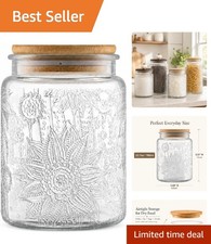 700ml Vintage Glass Jar with Bamboo Lid – Airtight Kitchen Storage Solution picture