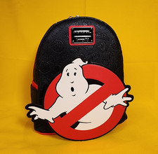 Loungefly Ghostbusters Logo Glow in the Dark Halloween Mini Backpack NEW picture