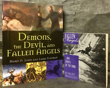 2 SOFTCOVER OCCULT BOOKS ON DARK ARTS *1) DEMONS & THE DEVIL **2) FALLEN ANGELS picture