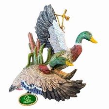Vintage Ducks Unlimited Mallard Ducks Cattails Christmas Ornament Kurt Adler picture