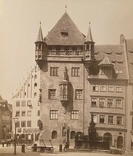 c.1880 Albumen Photograph – Historic House Nuremberg Germany Architecture picture