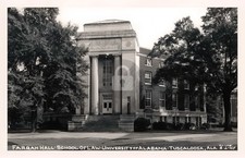 Tuscaloosa AL Farrah Hall School Law University Cline RPPC Photo Postcard COPY picture