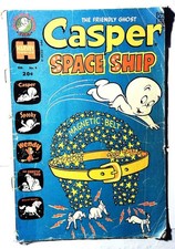 Casper Space Ship #4 (1973) Harvey Comics Spooky Wendy Nightmare 1st Print Comic picture