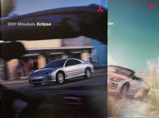2001 Mitsubishi Eclipse & Spider Official English Catalog Set, Car Manual picture