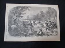 1885 Civil War Print - Battle of Rich Mountain, July 13, 1861 - I COMBINE SHIPN picture