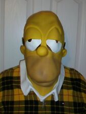 Vintage 1999 Matt Groening Fox Rubber Homer Simpson Face Halloween Head Mask picture