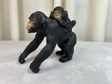 AAA Chimpanzee Mother And Baby Toy Figurine picture