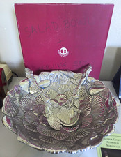 Vintage 1993 Arthur Court Seashell Salad Bowl & Serving Set Aluminum NIB 14