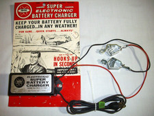VTG 1963 Hardware/Auto Parts Store 12v Battery Charger Counter Display - WORKS picture