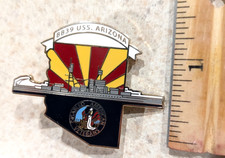 BB39 USS Arizona 21st Century Disabled American Veterans DAV Lapel Pin Tie Tac picture