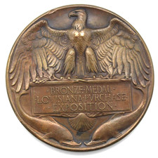 1904 Louisiana Purchase Exposition St Louis World’s Fair Bronze Medal Medallion picture