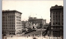 BROADWAY EAST c1920s san diego ca real photo postcard rppc california antique picture