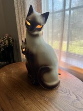 1950s Vintage Harold Kron Siamese Cat Tv Lamp Mid Century picture