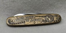 Vintage KUTMASTER United States of America 2 Blade Pocket Knife Utica NY USA  picture