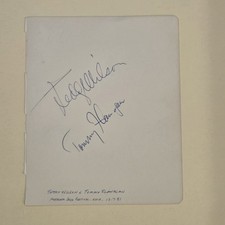 Teddy Wilson Tommy Flanagan Signed Jazz Musician Autograph Auto Pianist  picture
